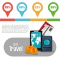 Time travel infographic vacation info