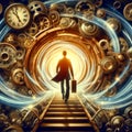 Time traveler Royalty Free Stock Photo