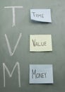 Time Value Money Sticky Notes Royalty Free Stock Photo