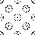 Time, vector seamless pattern Royalty Free Stock Photo