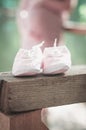 It is time for waiting a baby. Little shoes