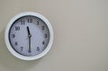 The time of the wall clock is 11:30 Royalty Free Stock Photo