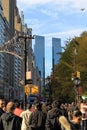 Time Warner Center is a twin-tower building developed by AREA Property Partners and The Related Companies Royalty Free Stock Photo