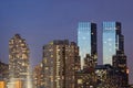 Time Warner Center twin tower Royalty Free Stock Photo