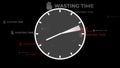Time wasting concept, infographic representing time going quickly. Royalty Free Stock Photo