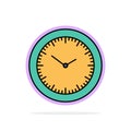 Time, Watch, Minutes, Timer Abstract Circle Background Flat color Icon Royalty Free Stock Photo