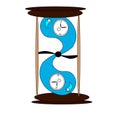 Time water creative illustration outline Royalty Free Stock Photo