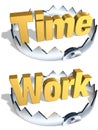 Time Work Trap Royalty Free Stock Photo