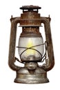 Time-worn kerosene lamp Royalty Free Stock Photo