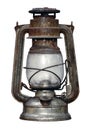 Time-worn kerosene lamp Royalty Free Stock Photo