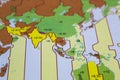 Time Zone map of Southeast Asia or world map Royalty Free Stock Photo