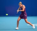 Timea Bacsinszky of Switzerland in action Royalty Free Stock Photo