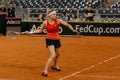 Timea Bacsinszky training at Fed Cup 2018 Romania Royalty Free Stock Photo