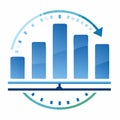 TimeBased Performance Metrics Icon Royalty Free Stock Photo