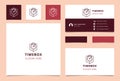 Timebox logo design with editable slogan. Branding book and business card template. Royalty Free Stock Photo