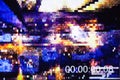 Timecode on the abstract glitch background Royalty Free Stock Photo