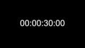 Timecode Countdown Real Time One Minute 25 fps