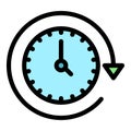 Timekeeper icon vector flat