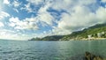 Timelaps Seascape Adriatic Sea in the Balkans, Montenegro.