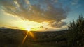 Timelaps sunrise and clouds motion