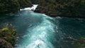 Timelapse of Aratiatia Rapids gradually filling up Waikato Rive near Taupo, New Zealand