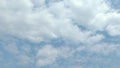 Timelapse of blue sky with cloud.