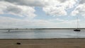 Timelapse and boat silhouette at OlhÃÂ£o. Algarve. Portugal