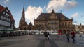 Timelapse from Bremen at the square Am Markt