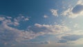 Clouds With Blue Sky Background. Moving Clouds. Nature Weather Blue Sky. Cloudscape Sunny Day.