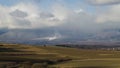 Timelapse of clouds over landscape under High Tatras mountains, Slovakia