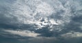 Timelapse of dark stratocumulus clouds are moving slowly