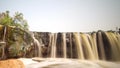 Water pollution in Parigi Waterfall Bekasi Indonesia