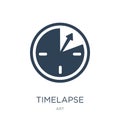 timelapse icon in trendy design style. timelapse icon isolated on white background. timelapse vector icon simple and modern flat
