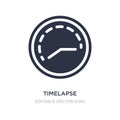 timelapse icon on white background. Simple element illustration from Art concept Royalty Free Stock Photo