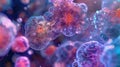 A timelapse sequence capturing the progression of stem cells becoming lung cells for respiration