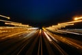 Timelapse shot of beautiful abstract light streaks