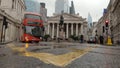 Timelapse shot in the City of London Bank district - LONDON, ENGLAND - DECEMBER 10, 2019