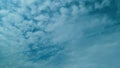 Showing Motion And Transformation Of Different Types Of Clouds. Multiple Altitude And Speed Of Cloud Layers. Only White Royalty Free Stock Photo