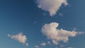 Soft White Cumulus Clouds Move In Blue Sky. Beautiful Nature. Natural Background.