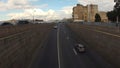 Timelapse St. Petersburg motorway traffic road cars