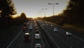 Timelapse Of Traffic On Motorway