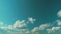 Unusual Clouds In Blue Sky. White Cloud On Blue Sky Background. Blue Sky Background With Tiny Clouds. Royalty Free Stock Photo