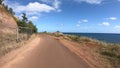 Timelapse of walk down the Kapaa multiuse bike path along the Coconut coast of Kauai