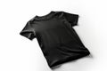 Timeless Appeal, Empty Black T-shirt Mockup with White Background