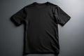 Timeless Appeal, Empty Black T-shirt Mockup with White Background