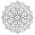 Timeless Artistry: Mandala Flower - Free Coloring Pages For Adults
