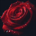 Timeless Beauty: A Captivating Close-Up of a Single Rose.