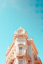 timeless beauty of an old building against the backdrop of a clear blue sky. Royalty Free Stock Photo