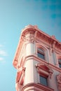 timeless beauty of an old building against the backdrop of a clear blue sky. Royalty Free Stock Photo