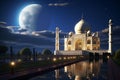 Timeless beauty of the Taj Mahal glowing under